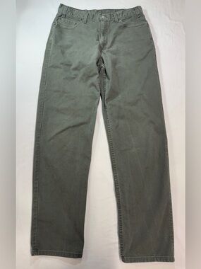 Vintage Levis 550 Relaxed Fit Jeans Mens 36x34 Olive Green Made in USA 2000